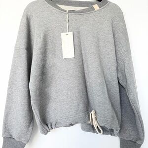 Gray Women's Sweatshirt 100% cotton